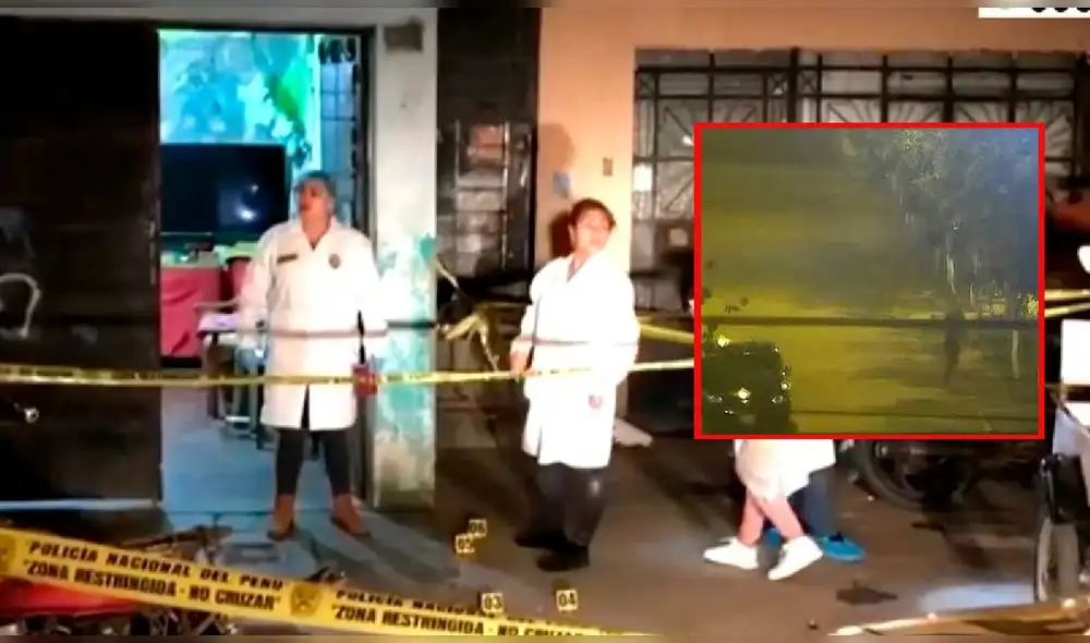 Homicidio en El Agustino. Foto: composición LR/América TV - Video: América TV Homicidio en El Agustino. Foto: composición LR/América TV - Video: América TV