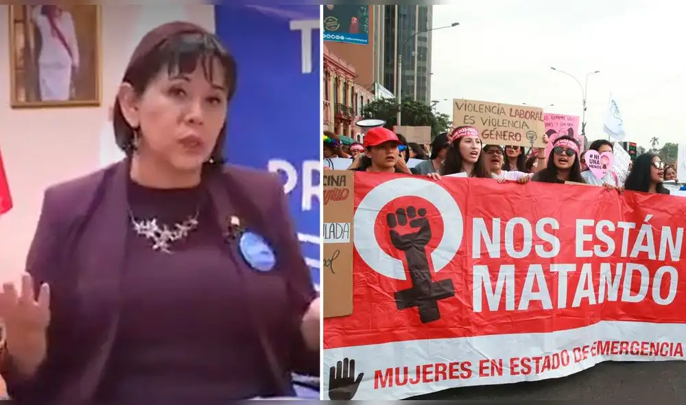 Ministra de la Mujer presentó nueva campaña contra violencia de género. Foto: composición LR / Canal N / Andina