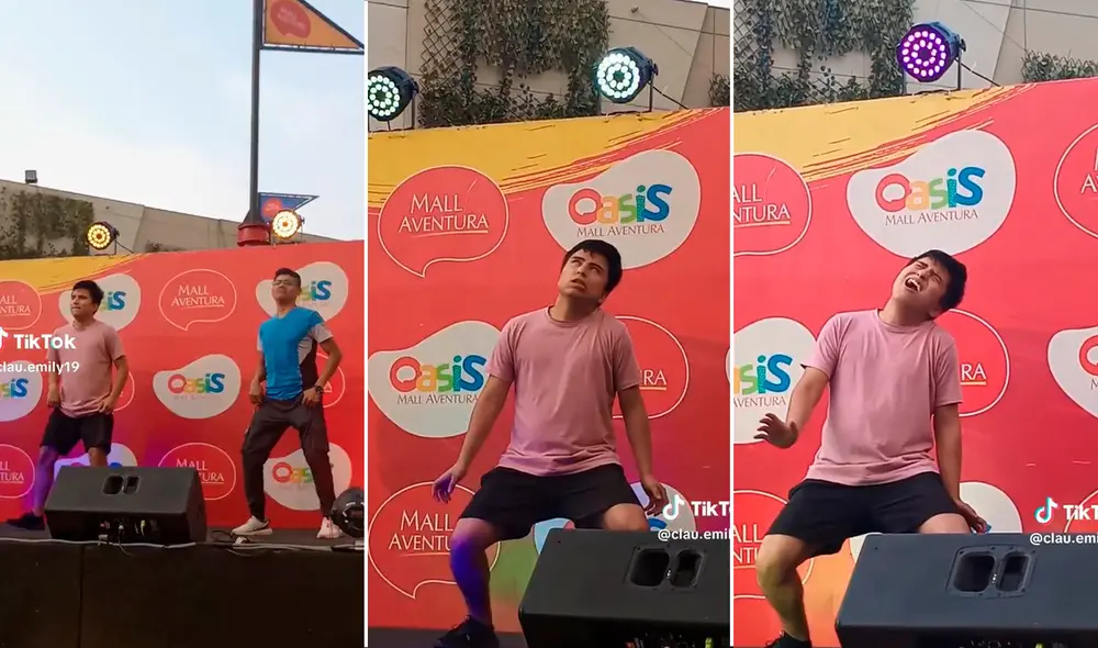 Definitivamente, el joven quería ganar el concurso de baile e impresionó a propios y extraños. Foto: composición LR / capturas de TikTok / @clau.emily19