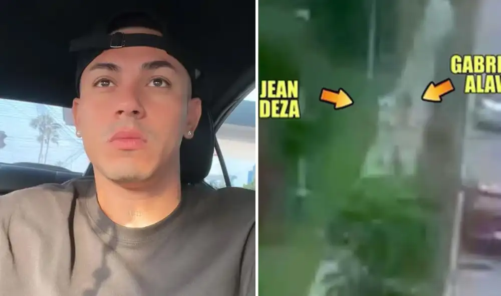 Jean Deza armó escándalo frente a la casa de su expareja Gabriela Alava. Foto: Composición LR/Instagram/ATV/Magaly TV La Firme