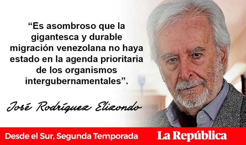 "Es asombroso que la gigantesca y durable migración venezolana no haya estado en la agenda prioritaria de los organismos intergubernamentales". Foto: composición LR/La República