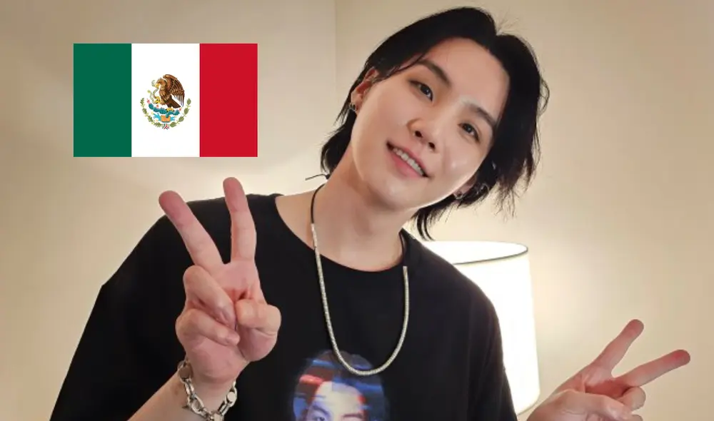 Suga, integrante de BTS, derrochó amor por México en su live stream tras celebrar su tercer y último concierto en Chicago. Foto: composición LR/Weverse