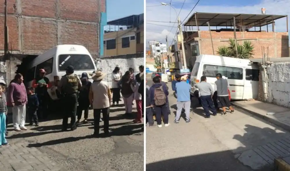 Los presuntos responsables del hecho fueron trasladados a la comisaría. Foto: composicón LR/Entérate AQP/Facebook