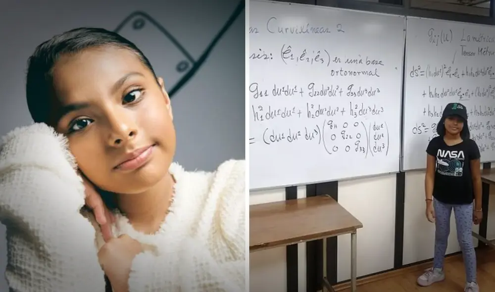 Una niña de 11 años tiene un coeficiente intelectual superior al de Albert Einstein. Foto: composición LR/Marie Claire/Instagram/@adhara_perez11 Una niña de 11 años tiene un coeficiente intelectual superior al de Albert Einstein. Foto: composición LR/Marie Claire/Instagram/@adhara_perez11
