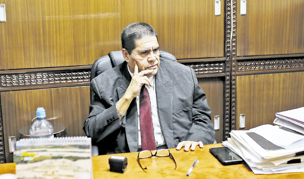 Defensa. Gonzalo Hercilla sostuvo que el pasado no puede influir en su hoy cargo de servidor público. Señaló que en cuestionamientos tienen intereses. Foto: LR