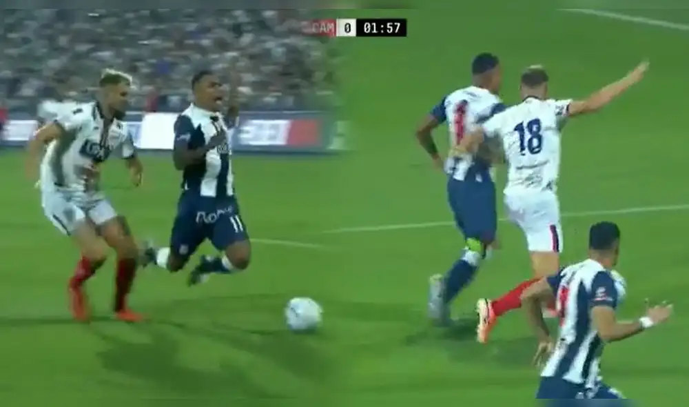 Alianza Lima venció 3-0 de local a Mannucci con un tanto que llegó tras un polémico penal. Foto: Captura Liga 1 Play