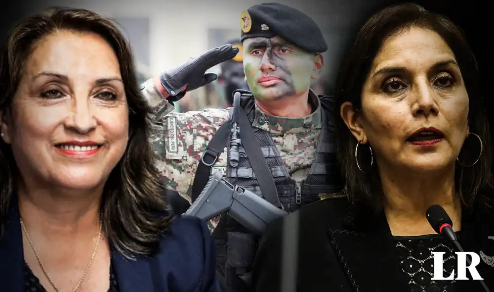 Dina Boluarte deslindó responsabilidades contra las Fuerzas Armadas, ello generó que la vocera de Fuerza Popular, Patricia Juárez, la cuestionara. Foto: composición de Fabrizio Oviedo/La República Dina Boluarte deslindó responsabilidades contra las Fuerzas Armadas, ello generó que la vocera de Fuerza Popular, Patricia Juárez, la cuestionara. Foto: composición de Fabrizio Oviedo/La República