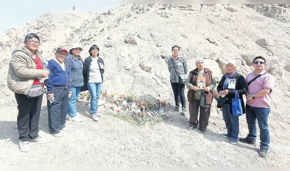 Demanda. Familiares exigen que se culmine la diligencia de búsqueda en Cieneguilla, donde el año pasado hallaron un hueso. Foto: Félix Contreras/La República