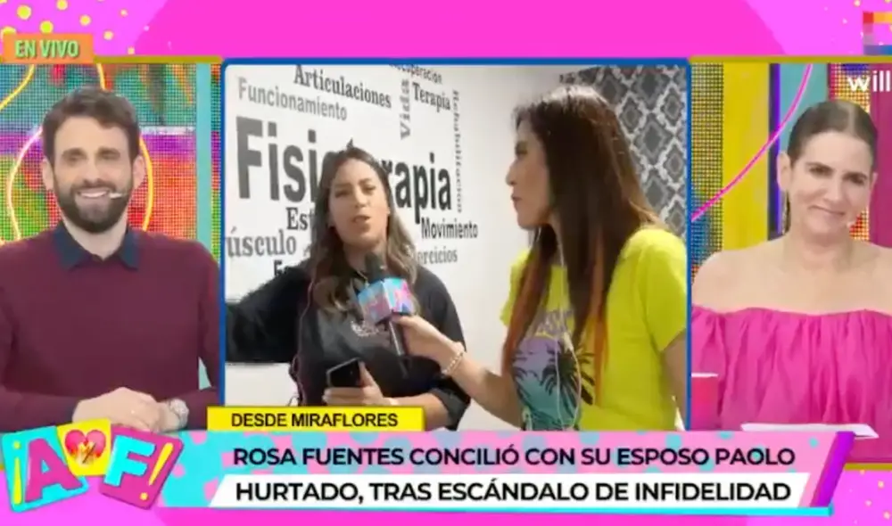 Rosa Fuentes conversó con las cámaras de "Amor y fuego". Foto: composición LR/Willax TV - Video: Willax TV Rosa Fuentes conversó con las cámaras de "Amor y fuego". Foto: composición LR/Willax TV - Video: Willax TV