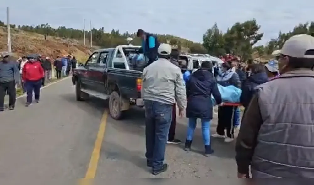 Heridos fueron evacuados al hospital de Huancané. Foto: captura/Puno Regional Notícias