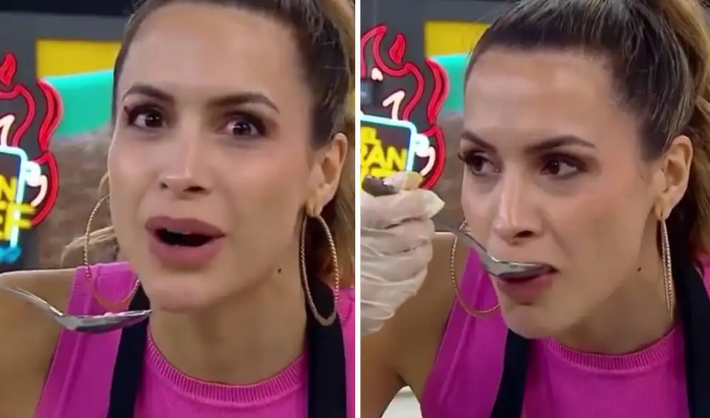 Milett Figueroa preparó un chilcano de pescado. Foto: captura de Latina  Video: Latina