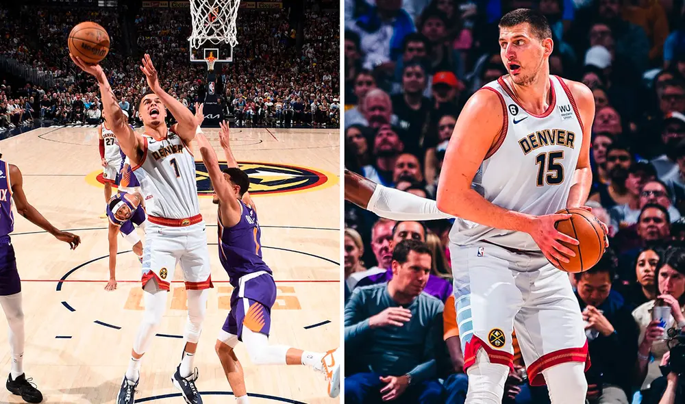 Denver Nuggets recupera el liderato en la serie tras vencer a los Suns de Phoenix en el quinto juego. Foto: Composición LR/Twitter/Nuggets