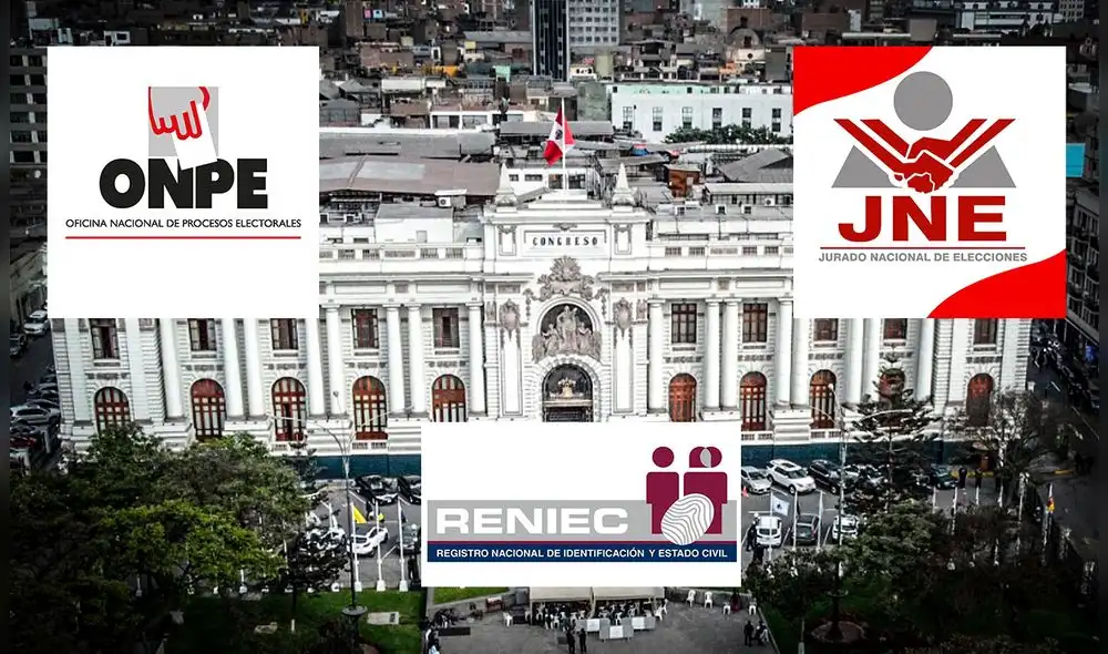 Si esta reforma constitucional alcanza los 87 votos, en dos legislaturas consecutivas, el Congreso podrá denunciar a los jefes de la ONPE, el JNE y el Reniec, y luego retirarlos de sus cargos. Foto: composición LR/John Reyes/Facebook Si esta reforma constitucional alcanza los 87 votos, en dos legislaturas consecutivas, el Congreso podrá denunciar a los jefes de la ONPE, el JNE y el Reniec, y luego retirarlos de sus cargos. Foto: composición LR/John Reyes/Facebook