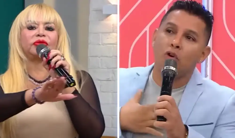 Susy Díaz se defiende ante la acusación de Néstor Villanueva y no pagará el gran monto que pide. Composición LR/ América TV / Youtube Susy Díaz se defiende ante la acusación de Néstor Villanueva y no pagará el gran monto que pide. Composición LR/ América TV / Youtube