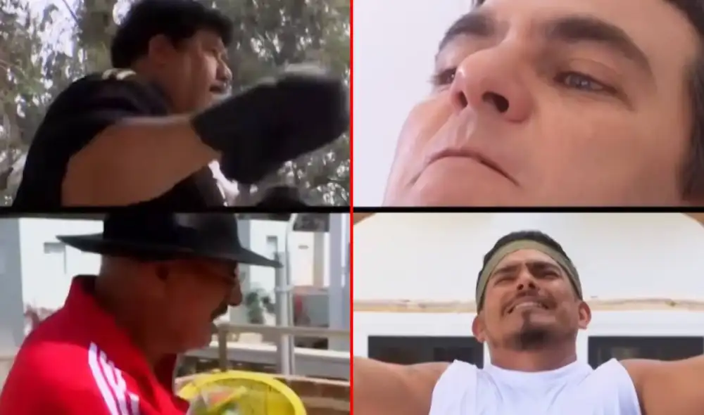 Joel y Mike pelearán en un ring de boxeo con una apuesta que lo cambiaría todo en "Al fondo hay sitio". Foto: composición LR/América TV Joel y Mike pelearán en un ring de boxeo con una apuesta que lo cambiaría todo en "Al fondo hay sitio". Foto: composición LR/América TV