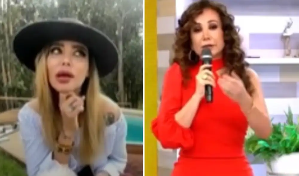 Angie Jibaja perdió los papeles y mandó a callar a Janet Barboza. Foto: Composición LR/América Televisónn/América Hoy Angie Jibaja perdió los papeles y mandó a callar a Janet Barboza. Foto: Composición LR/América Televisónn/América Hoy