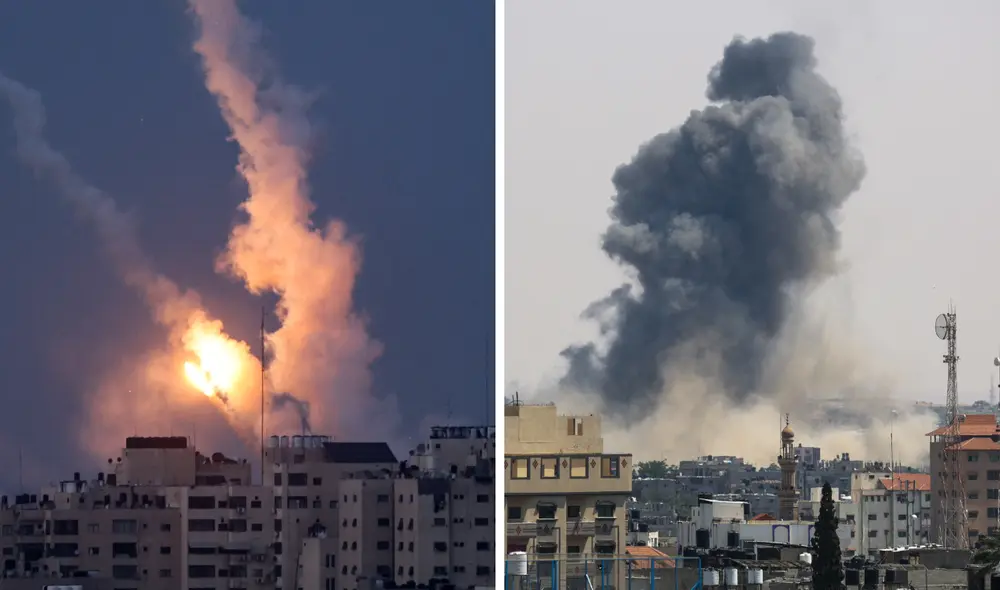 Más de 20 muertos desde el martes en este enclave palestino. Foto: composición LR/AFP