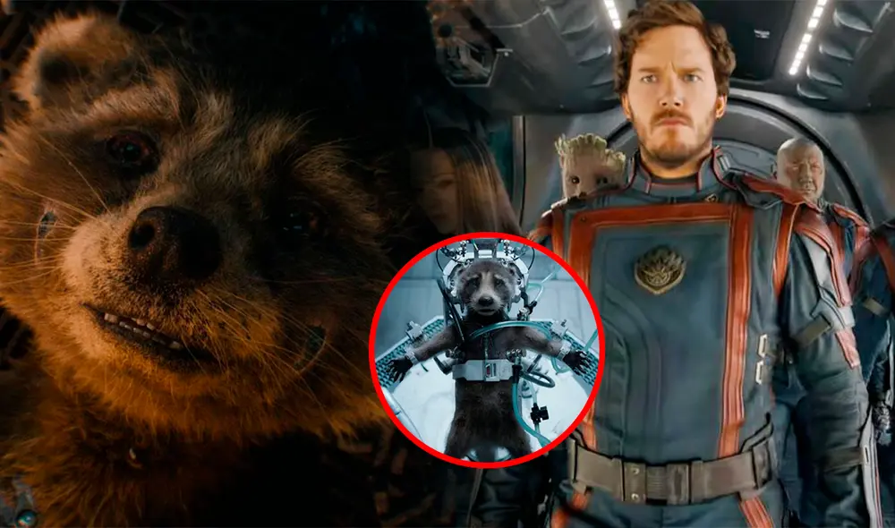 Conoce cuál es el mensaje oculto en la historia de Rocket en Guardianes de la Galaxia Vol. 3. Foto: Composición LR/As/LaTercera
