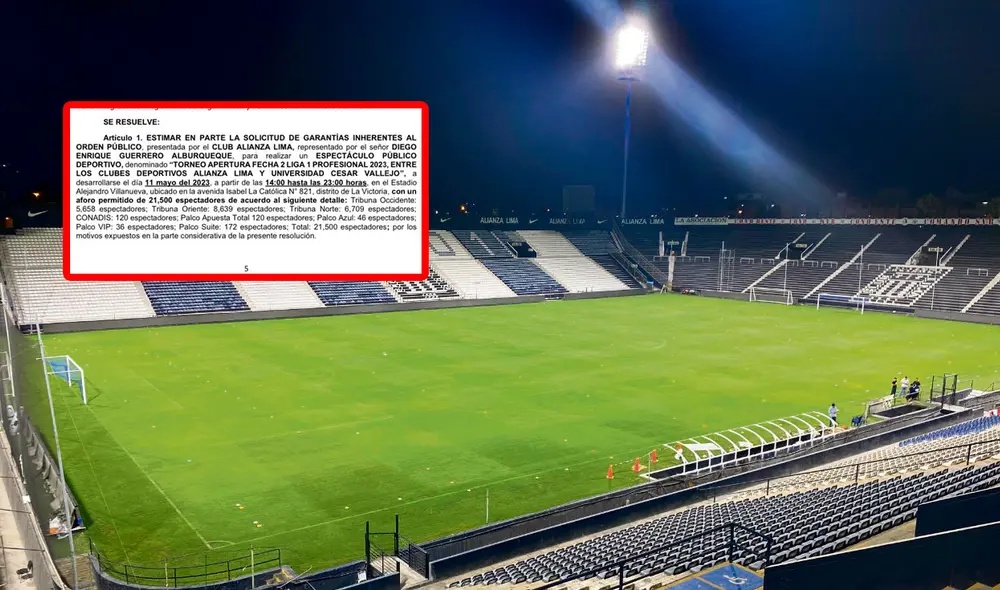 Los blanquiazules enfrentarán a Vallejo con tan solo tres tribunas. Foto. Alianza Lima