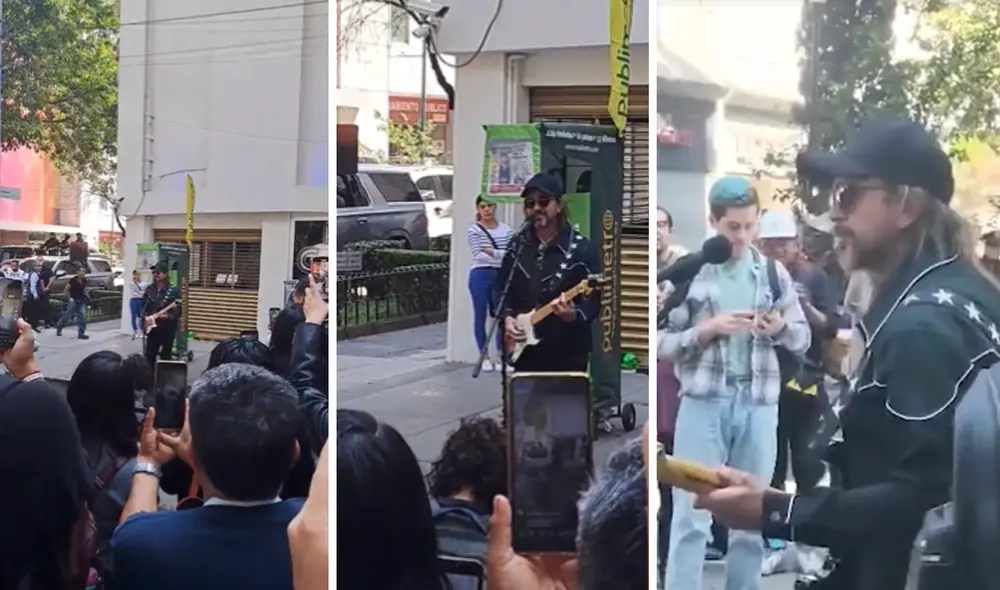 Juanes cantó dos temas en las calles de la Ciudad de México. Foto: composición LR/Twitter - Video: Instarándula Juanes cantó dos temas en las calles de la Ciudad de México. Foto: composición LR/Twitter - Video: Instarándula