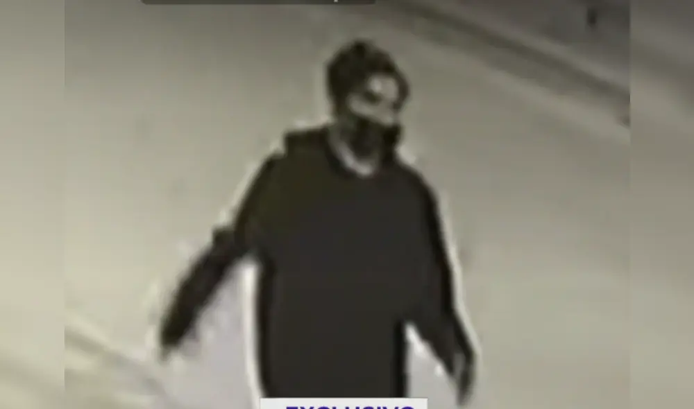 Este sería el sujeto que mató a dos personas en VMT. Foto: captura Latina - Video: Latina