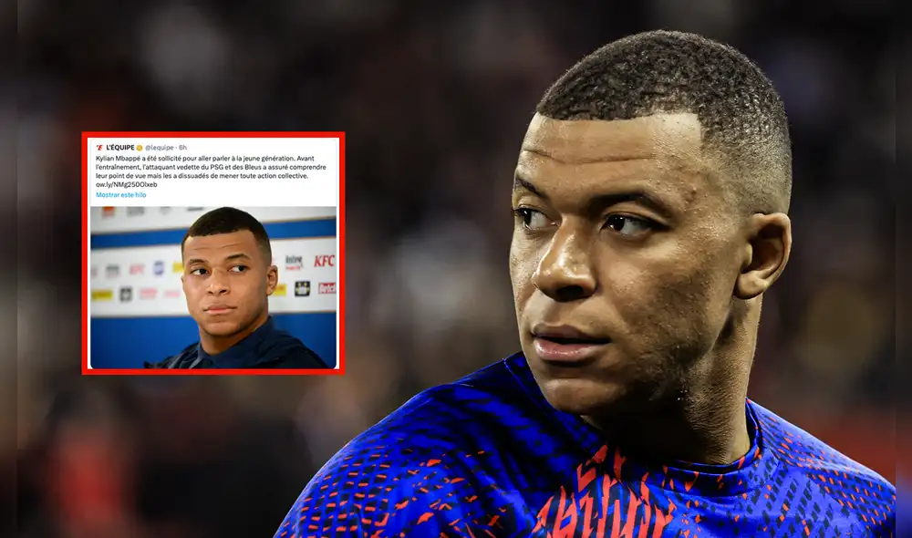 Kylian Mbappé fue campeón del mundo con Francia en el 2018. Foto: composición LR/AFP/Twitter