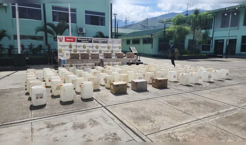 Mafias venden insumos químicos al narcotráfico a 20 y 30 veces su precio normal. Foto: PNP