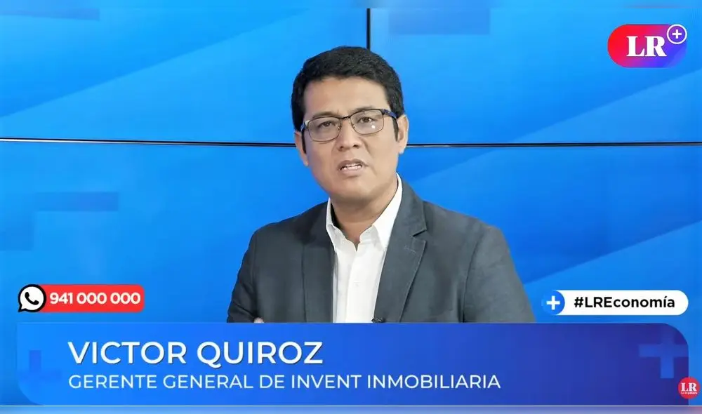 Víctor Quiroz, gerente general de Invent Inmobiliaria. Foto: Captura. Víctor Quiroz, gerente general de Invent Inmobiliaria. Foto: Captura.
