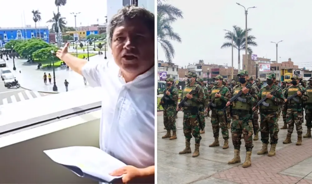 César Acuña estuvo presente en la ceremonia de la llegada del primer contingente policial. Foto: composición LR/captura de Perú Sin Fronteras - Digital TV/Facebook/LR - Video: Perú Sin Fronteras - Digital TV/Facebook César Acuña estuvo presente en la ceremonia de la llegada del primer contingente policial. Foto: composición LR/captura de Perú Sin Fronteras - Digital TV/Facebook/LR - Video: Perú Sin Fronteras - Digital TV/Facebook