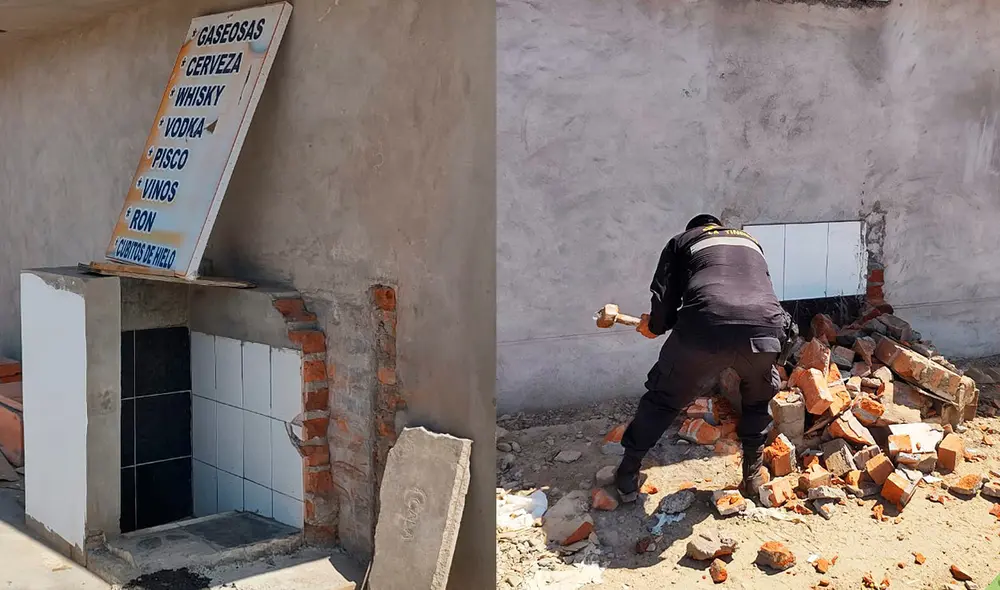 El dueño de la presunta cantina también llegó a instalar una letrina. Foto: composición LR/ captura de Municipalidad de La Tinguiña El dueño de la presunta cantina también llegó a instalar una letrina. Foto: composición LR/ captura de Municipalidad de La Tinguiña