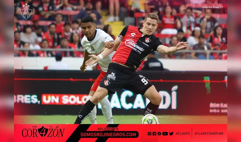 Atlas vs. Chivas igualaron 3-3 en su enfrentamiento por la fase regular de la Liga MX. Foto: Atlas F.C.