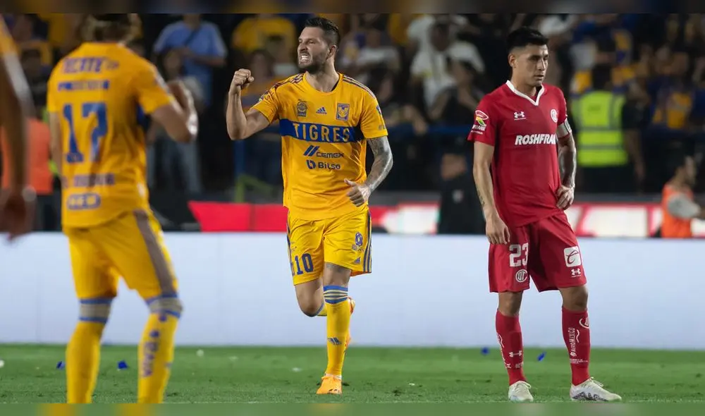Tigres arrasó en el inicio de su llave frente a Toluca. Foto: EFE