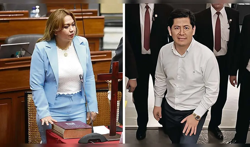 Enfrentados. Karelim López logró una victoria judicial contra Zamir Villaverde porque la Fiscalía no la notificó de las acusaciones que este hizo en su contra. Foto: difusión/Composición: LR