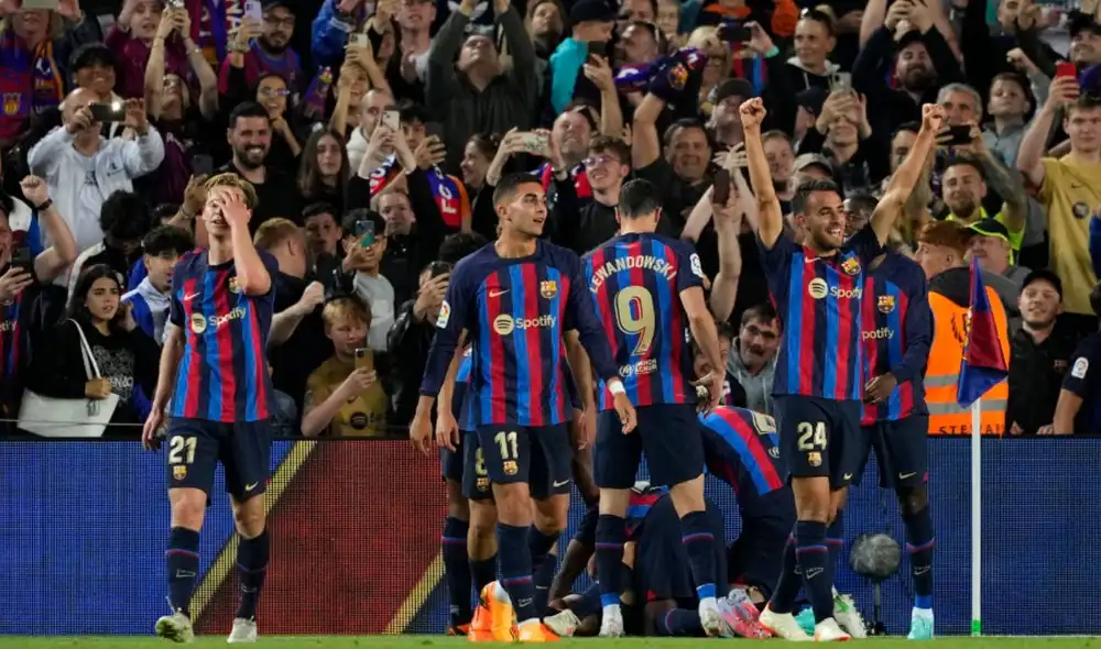 El FC Barcelona es el único líder de LaLiga Santander con 82 puntos. Foto: EFE El FC Barcelona es el único líder de LaLiga Santander con 82 puntos. Foto: EFE