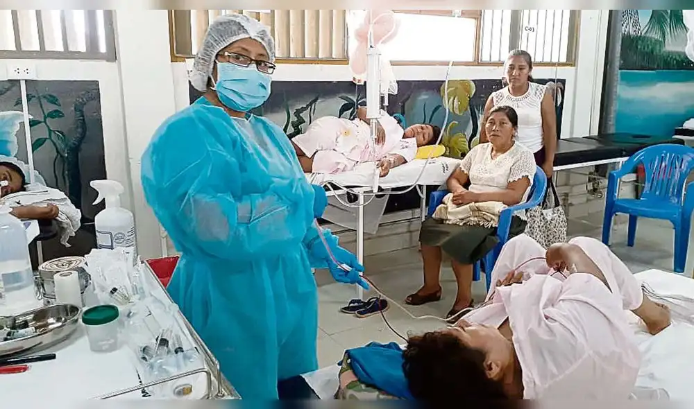 Crisis. Hay hospitales que están al borde del colapso ante aumento de casos de dengue. Foto: difusión