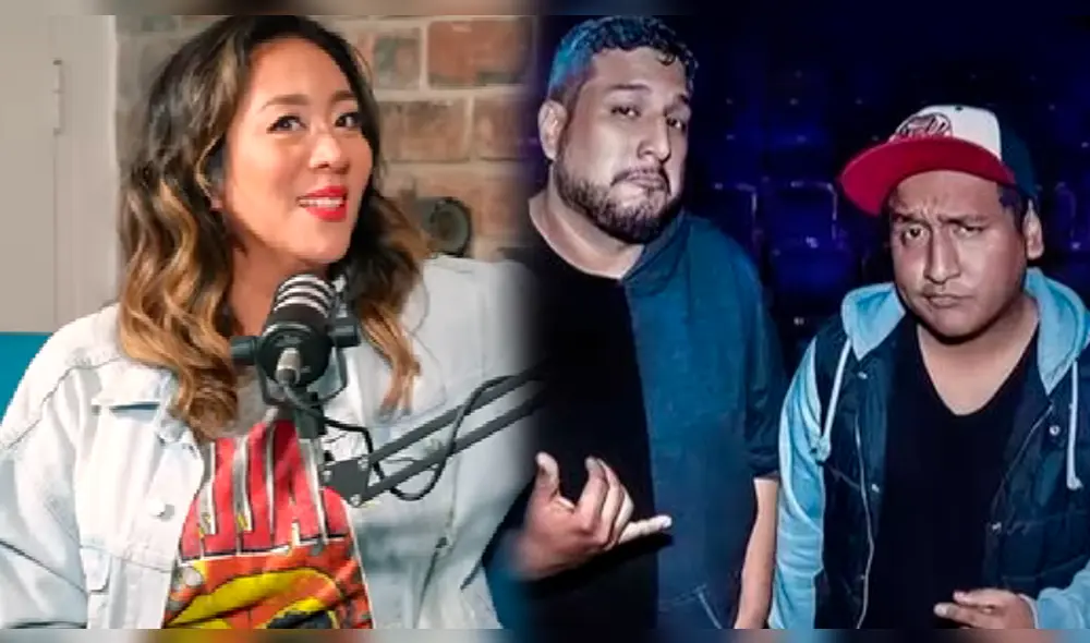 Cathy Sáenz empezó a trabajar con Jorge Luna y Ricardo Mendoza hace algunos años. Foto: composición LR/YouTube/Nada es pata tanto/Instagram/Hablando Huevadas - Video: YouTube