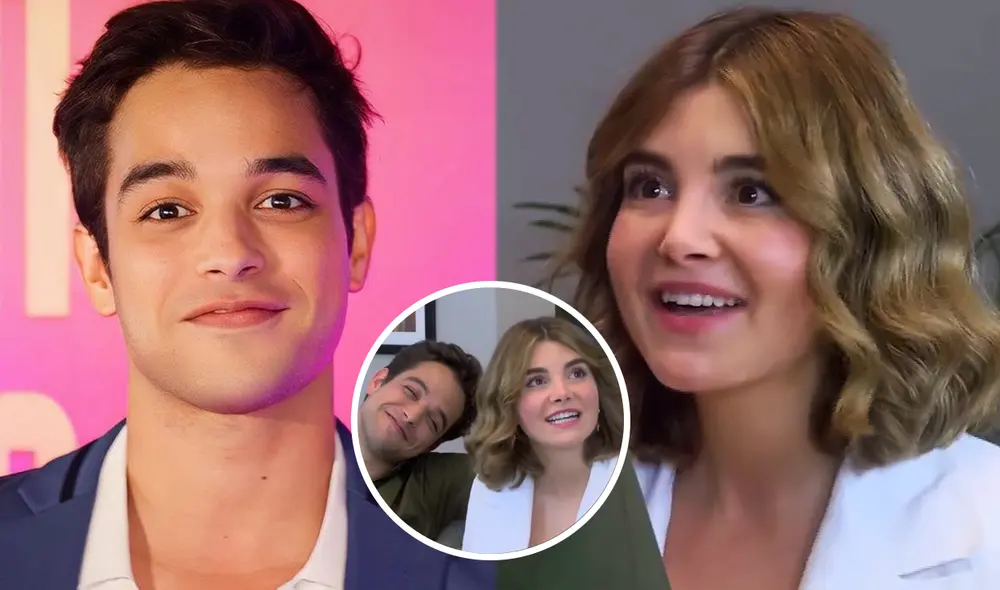 La serie "Al fondo hay sitio" juntó a Franco Pennano y Alex Béjar como Cristóbal y Laia, novios en la ficción que se conocieron en España. Foto: composición La República/Instagram @francopennano/captura América Televisión