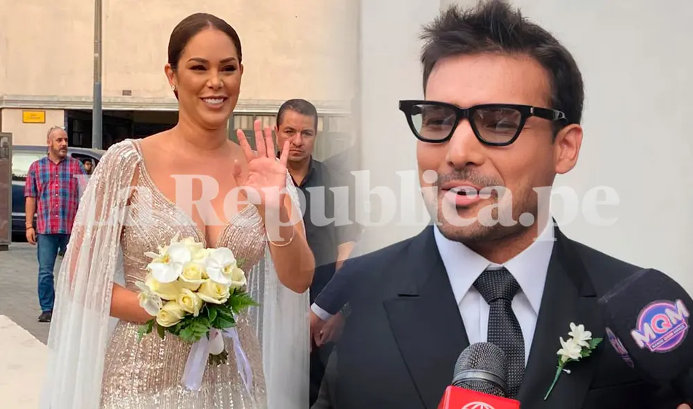 Karen Schwarz y Ezio Oliva se casan EN VIVO hoy sábado 13 de mayo. Foto: composición/Jazmín Ceras-LR/Instagram Karen Schwarz y Ezio Oliva se casan EN VIVO hoy sábado 13 de mayo. Foto: composición/Jazmín Ceras-LR/Instagram