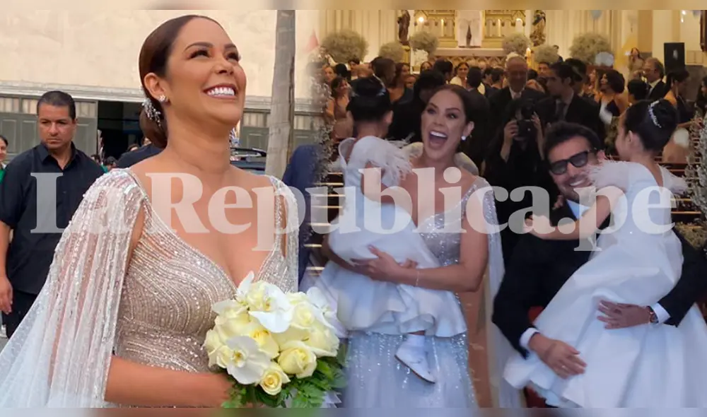 Karen Schwarz y Ezio Oliva se dieron el 'sí, acepto'. Foto: composición LR/María Pía Ponce/LR