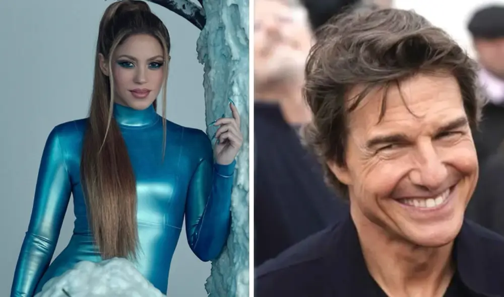 Tom Cruise le envió un pequeño presente a Shakira un día después de coincidir en la carrera de Fórmula 1. Foto: Composición LR/ Shakira / Instagram / Cordonpress - Video: Telemundo