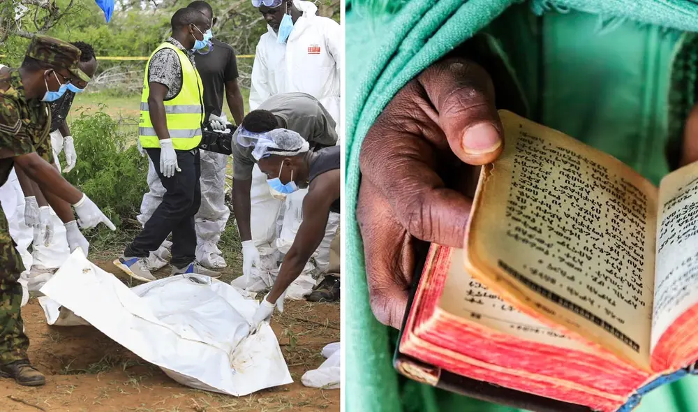 Una secta murió de hambre en Kenia. Foto: composición LR/EFE