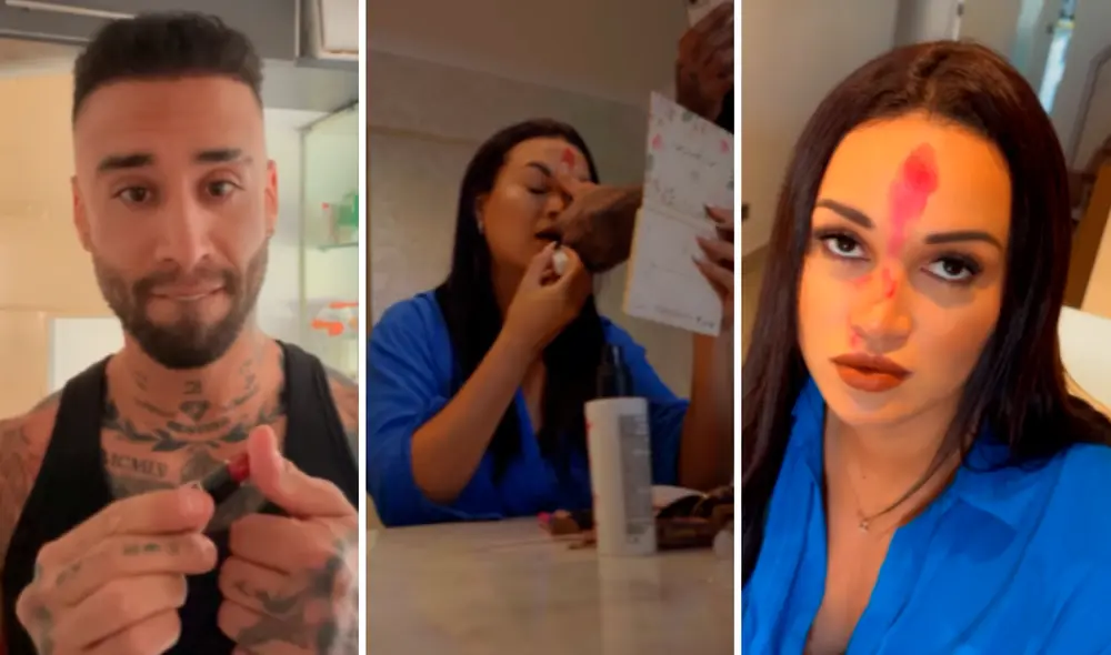 Angie Arizaga tuvo rápida reacción cuando Jota Benz le juegó cruel broma que grabó para sus redes sociales. Foto: composición/Jota Benz/Instagram - Video: Jota Benz/Instagram Angie Arizaga tuvo rápida reacción cuando Jota Benz le juegó cruel broma que grabó para sus redes sociales. Foto: composición/Jota Benz/Instagram - Video: Jota Benz/Instagram