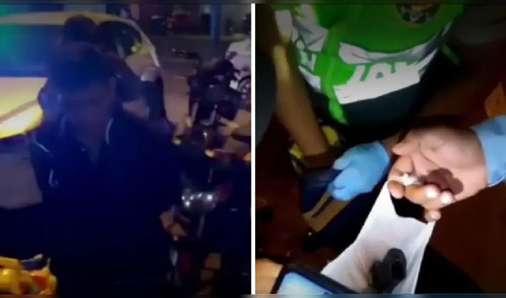 El hombre fue detenido efectivos de la Policía Nacional. Foto: captura Canal N/composición LR - Video: Canal N