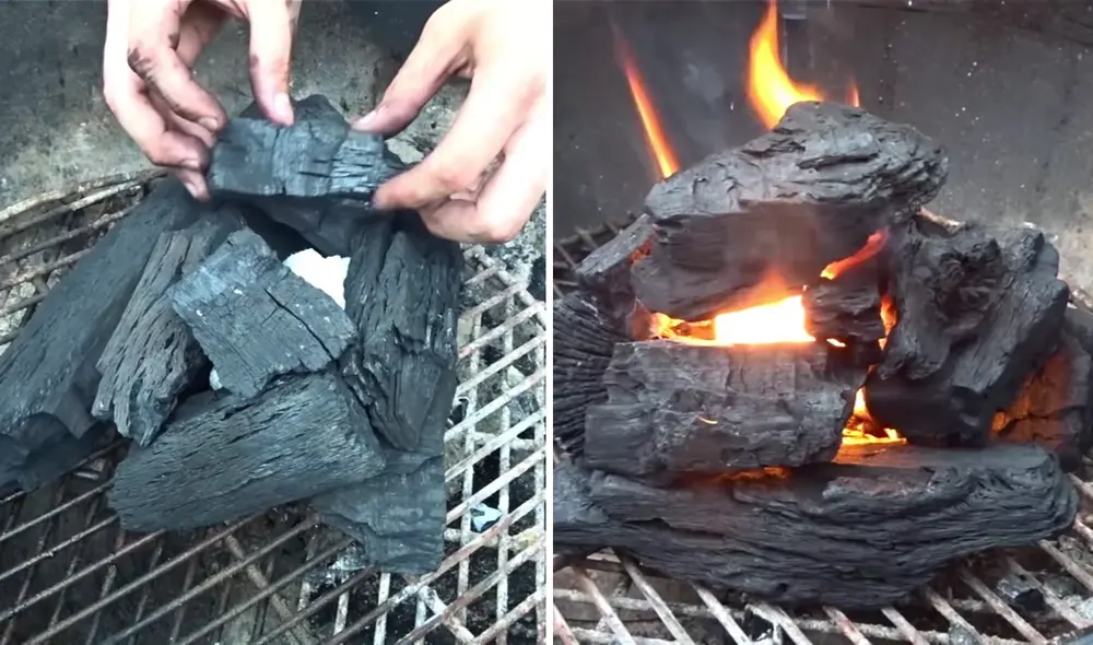 Conoce cómo puedes encender el carbón de la parrilla rápido y en menos de 5 minutos. Foto: composición LR/La Capital/captura/YouTube