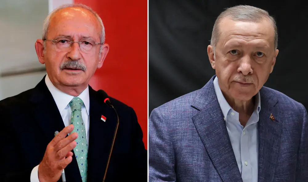 El presidente Recep Tayyip Erdogan irá a segunda vuelta con el candidato Kemal Kiliçdaroglu. Foto: AFP