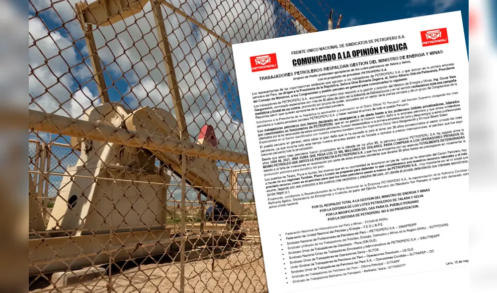 Talara. La china CNPC no tiene licencia social para renovar su contrato en el Lote X. Foto: composición/La República Talara. La china CNPC no tiene licencia social para renovar su contrato en el Lote X. Foto: composición/La República