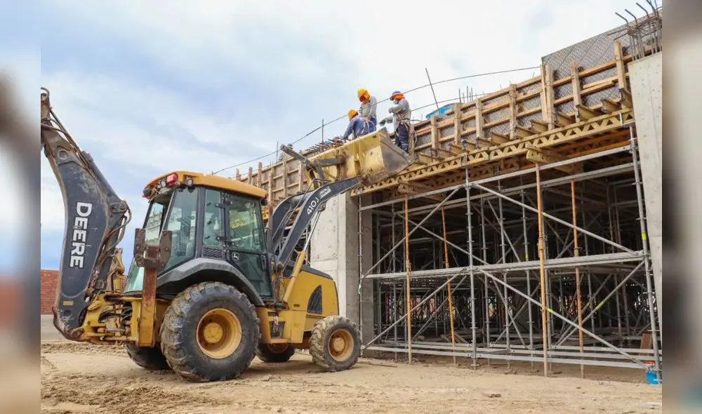 El sector construcción, en los primeros 3 meses del año, lideró la caída y retrocedió -11,48%. Foto: Andina