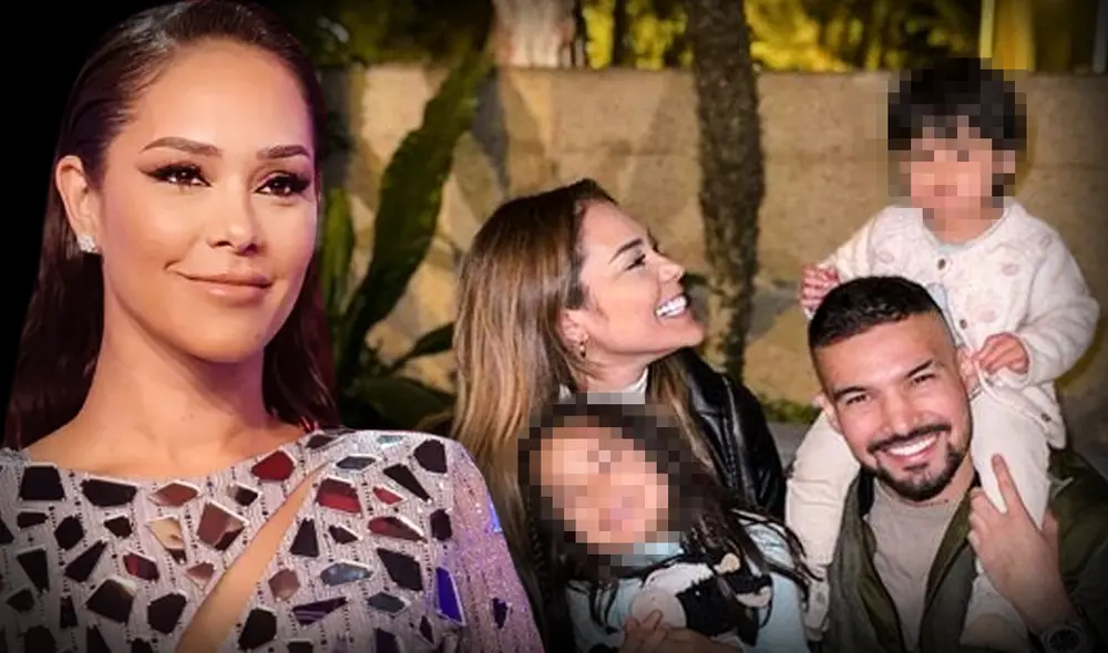 Karen Schwarz y Ezio Oliva y sus dos hijas. Foto: composición LR/Jazmin Ceras/Instagram/Karen Schwarz Karen Schwarz y Ezio Oliva y sus dos hijas. Foto: composición LR/Jazmin Ceras/Instagram/Karen Schwarz