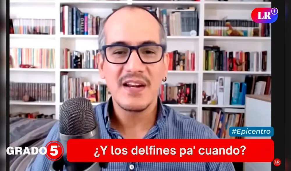 David Gómez Fernandini cuestiona playa artificial inaugurada por Rafael López Aliaga. Foto: captura de LR+ - Video: "Grado 5"/LR+