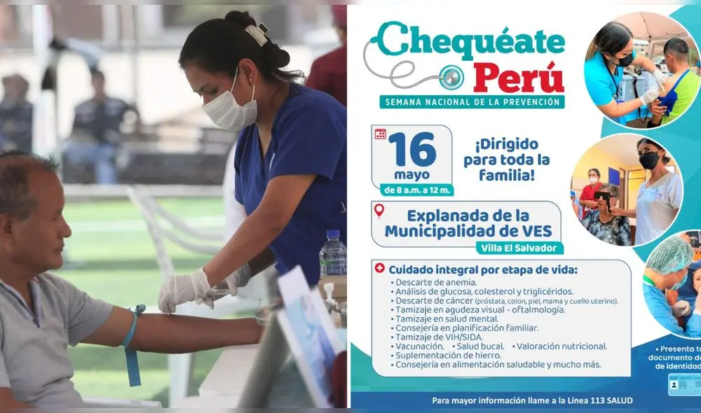 Chequéate Perú inicio en Lima sur con el distrito de Pachacámac este 15 de mayo. Foto: composición LR/Minsa